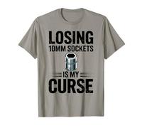 Perdere Prese 10MM è la mia Maledizione Meccanico Auto Divertente Ragazzo Maglietta