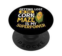 Perdersi nel labirinto di mais è il mio superpotere divertente PopSockets PopGrip Adesivo