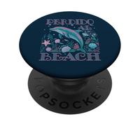 PERDIDO BEACH AL DOLPHIN SOUVENIR SPIAGGIA COLORATO PopSockets PopGrip Adesivo