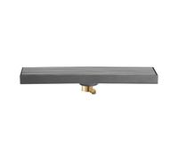 perdita del bagno, Piletta di scarico rettangolare for bagno in acciaio inossidabile 304 antiodore quadrata, grande(90x8cm)
