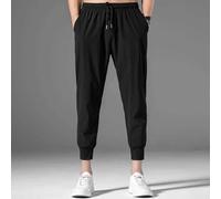 Perditi in comodità con questi pantaloni della tuta da uomo alla moda progettati per muoversi con te (L leggings neri)