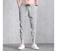 Perditi nel comfort con questi pantaloni della tuta da uomo alla moda progettati per muoversi con te (leggings grigi 5XL)
