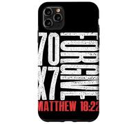 Perdona 70 x 7 volte settanta volte sette Gesù Matteo 18:22 Custodia per iPhone 11 Pro Max