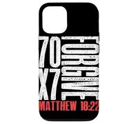Perdona 70 x 7 volte settanta volte sette Gesù Matteo 18:22 Custodia per iPhone 12/12 Pro