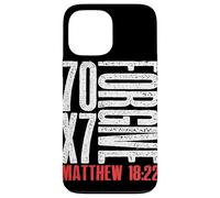 Perdona 70 x 7 volte settanta volte sette Gesù Matteo 18:22 Custodia per iPhone 13 Pro Max