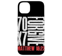Perdona 70 x 7 volte settanta volte sette Gesù Matteo 18:22 Custodia per iPhone 14 Plus