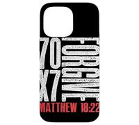 Perdona 70 x 7 volte settanta volte sette Gesù Matteo 18:22 Custodia per iPhone 14 Pro Max