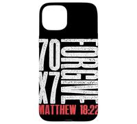 Perdona 70 x 7 volte settanta volte sette Gesù Matteo 18:22 Custodia per iPhone 15 Plus