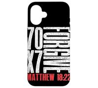 Perdona 70 x 7 volte settanta volte sette Gesù Matteo 18:22 Custodia per iPhone 16