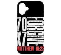 Perdona 70 x 7 volte settanta volte sette Gesù Matteo 18:22 Custodia per iPhone 16 Plus