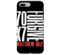 Perdona 70 x 7 volte settanta volte sette Gesù Matteo 18:22 Custodia per iPhone 7 Plus/8 Plus