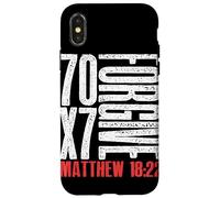 Perdona 70 x 7 volte settanta volte sette Gesù Matteo 18:22 Custodia per iPhone X/XS