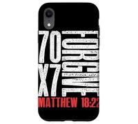 Perdona 70 x 7 volte settanta volte sette Gesù Matteo 18:22 Custodia per iPhone XR