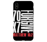 Perdona 70 x 7 volte settanta volte sette Gesù Matteo 18:22 Custodia per iPhone XS Max