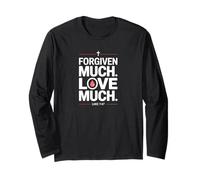 Perdonato molto amore molto Luca 7:47 Fede audace Maglia a Manica