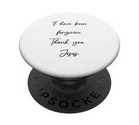 Perdono: I have been forgiven Thank you Gesù Cristo PopSockets PopGrip Adesivo