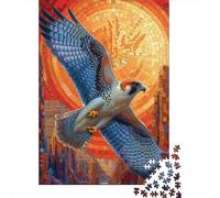 Peregrine Falcon Puzzle Impossibili 1000Pcs Decorazione Per La Casa. Giochi Rilassamento E Intelligence Per Adulti E Ragazzi Da 14 Anni 1000pcs (75x50cm)