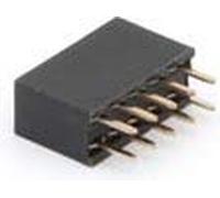 Perel 141041 Doppia file presa connettore, 10 Pin