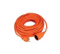 Waytex 51008 - Prolunga con Messa a Terra Interna ed Esterna, 20 m, Colore: Arancio