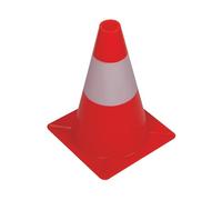 Perel Cono stradale per delimitazione zone, rosso/bianco, uso ricreativo, 30 cm