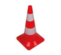 Perel Cono stradale per delimitazione zone, rosso/bianco, uso ricreativo, 50 cm