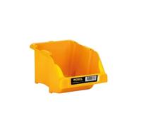 Perel Contenitore portaoggetti, impilabile, polipropilene, 125 x 195 x 90 mm, giallo