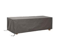 Perel Copertura protettiva per tavolo fino a 220 cm, grigia, rettangolare, 225 cm x 105 cm x 75 cm