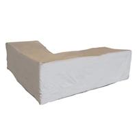 Perel Copertura per set lounge a forma di L 250 x 250 x 90 x 70 cm, resistente all’acqua e ai raggi UV, telo robusto con sistema di ventilazione Aerator, protezione antivento taupe