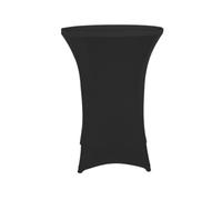 Perel Copertura per tavolo da cocktail, nera, rotonda, Ø 80 cm x 100 cm