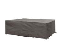 Perel Copertura protettiva per set da giardino, grigia, rettangolare, 250 cm x 250 cm x 75 cm