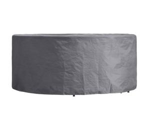 Perel Copertura protettiva per set da giardino, grigia, rotonda, Ø 260 cm x 85 cm