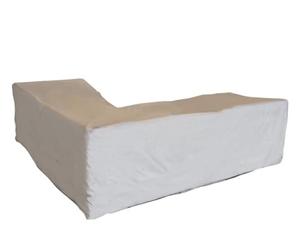 Perel Copertura protettiva per set lounge a L 215 x 215 x 85 x 70 cm, resistente all’acqua e ai raggi UV, copertura robusta con sistema di ventilazione Aerator, telo antivento da esterno color tortora