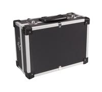 Perel Custodia, tracolla, chiusura a chiave, 2 chiavi, alluminio, nero, 320 x 230 x 155 mm