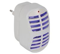 Perel Distruggi insetti LED UV elettrico, griglia 900V, modello a parete plug-and-play, funzionamento silenzioso, copertura 20 m², dispositivo compatto per interni