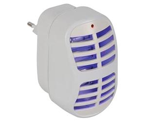 Perel Distruggi insetti LED UV elettrico, griglia 900V, modello a parete plug-and-play, funzionamento silenzioso, copertura 20 m², dispositivo compatto per interni