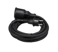 Perel ec05r15 cavo prolunga in gomma, lunghezza cavo 5 m, Nero