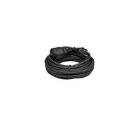 Perel ec10r15 cavo prolunga in gomma, 3 G1,5, 10 m di lunghezza, Nero