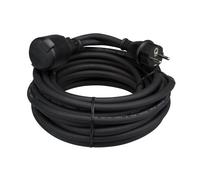 Perel ec10r25 cavo prolunga in gomma, 3 G2,5, 10 m di lunghezza, Nero