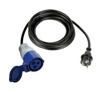 (TG. 23 x 23 x 5 cm) Perel Cavo adattatore, H07RN-F 3G2.5, 3 m, 16 A/230 V, 3680