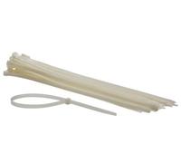 Perel Set fascette in nylon 8,8x500mm - Bianco, resistente ai raggi UV, 50 pz