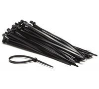 Perel Set fascette in nylon 4,6x200mm - Nere, resistenti ai raggi UV, 100 pz.