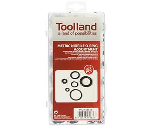 PEREL, HAS02, Metric, nitrile O Ring assortimento, 225-pc.