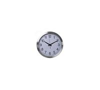 Perel Orologio da parete, rotondo, analogico, 40 cm, controllo DCF, alluminio, argento