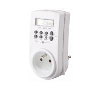 Perel Programmatore settimanale, digitale, 230 V, 16 A, 3680 W, messa a terra francese tipo E, bianco