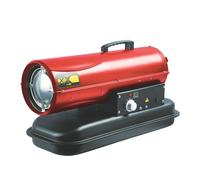 Perel Riscaldatore ad aria pulsata diesel/kerosene, per interni ed esterni, riscaldamento portatile per cantieri, officine, garage e spazi industriali, basso consumo di carburante, protezione
