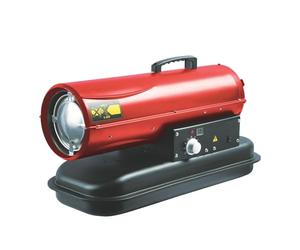 Perel Riscaldatore ad aria pulsata diesel/kerosene, per interni ed esterni, riscaldamento portatile per cantieri, officine, garage e spazi industriali, basso consumo di carburante, protezione
