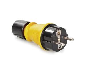 Perel Robusta spina esterna IP54, messa a terra/Schuko, con coperchio e pressacavo