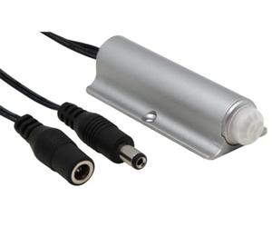 Perel Sensore PIR per strisce LED, attivazione automatica al rilevamento del movimento, disattivazione dopo 45 secondi senza movimento, ideale per strisce LED monocolore, lunghezza cavo 0,5 m