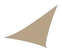 Perel Vela ombreggiante, permeabile, traspirante, 5 x 5 x 5 m, 180 g/m², HDPE, triangolo, champagne