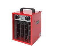 Perel Termoventilatore elettrico 2000W con 3 livelli di calore, termostato e funzione ventilazione, protezione surriscaldamento IP24, compatto e portatile per officina, garage o capanno